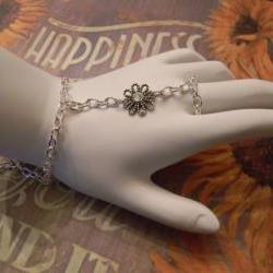 Ring/Bracelet - Flower - Swarovski Crystal - Adjustable